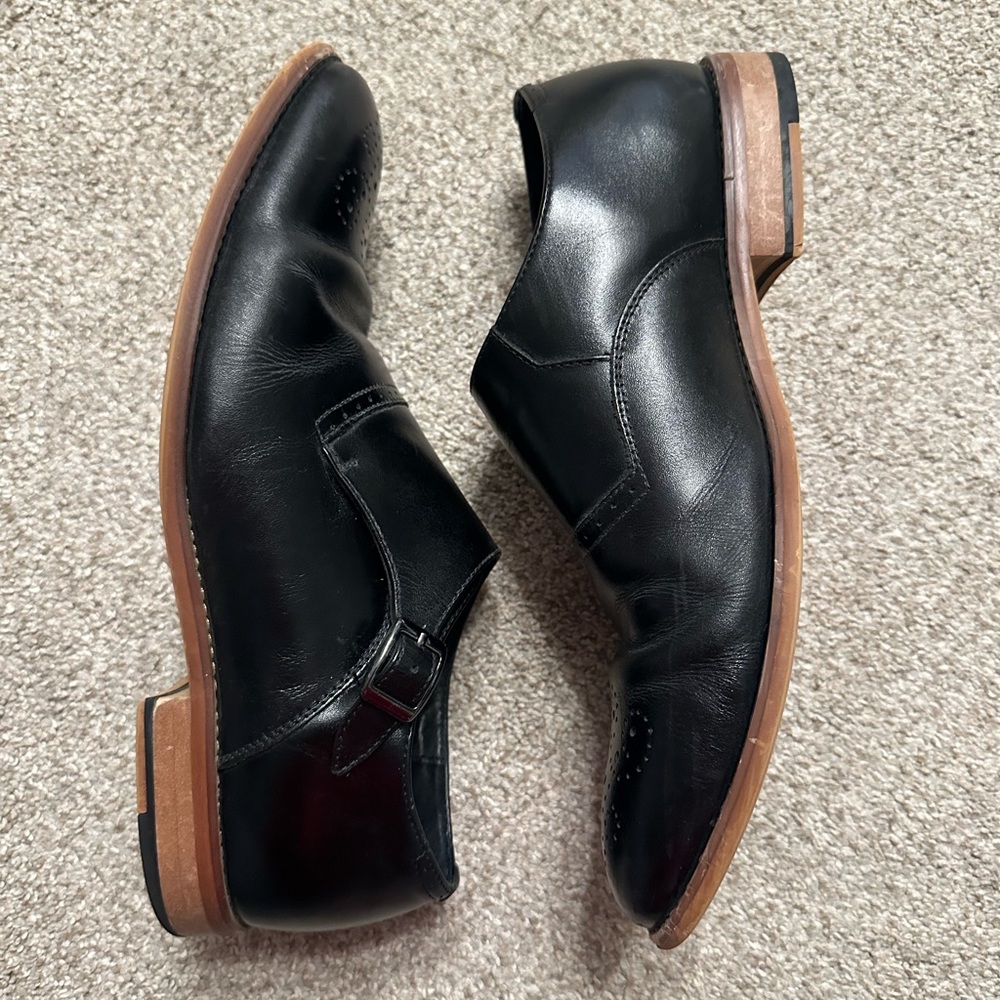 Stacy Adams Men’s Dinsmore Plain Toe Monk Strap Loafers